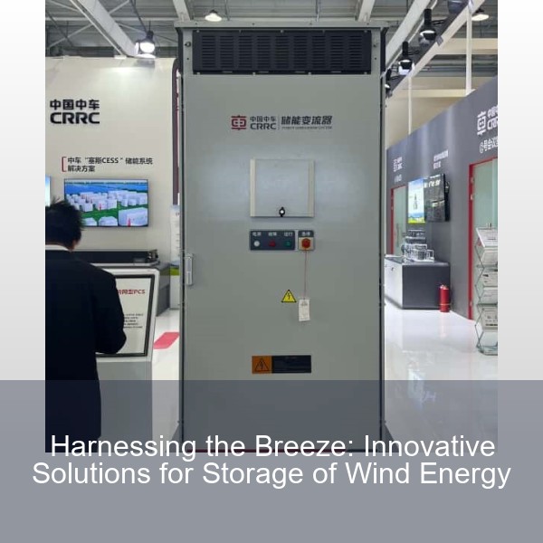 Harnessing the Breeze: Innovative Solutions for Storage of Wind Energy
